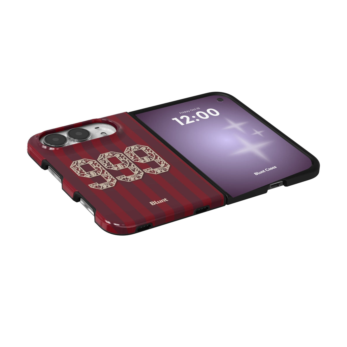 999-crimson-stripe-iphone-case iPhone 18 Duo case, view 5