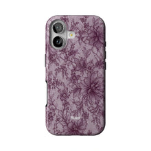 Plum Hex Veil iPhone Case