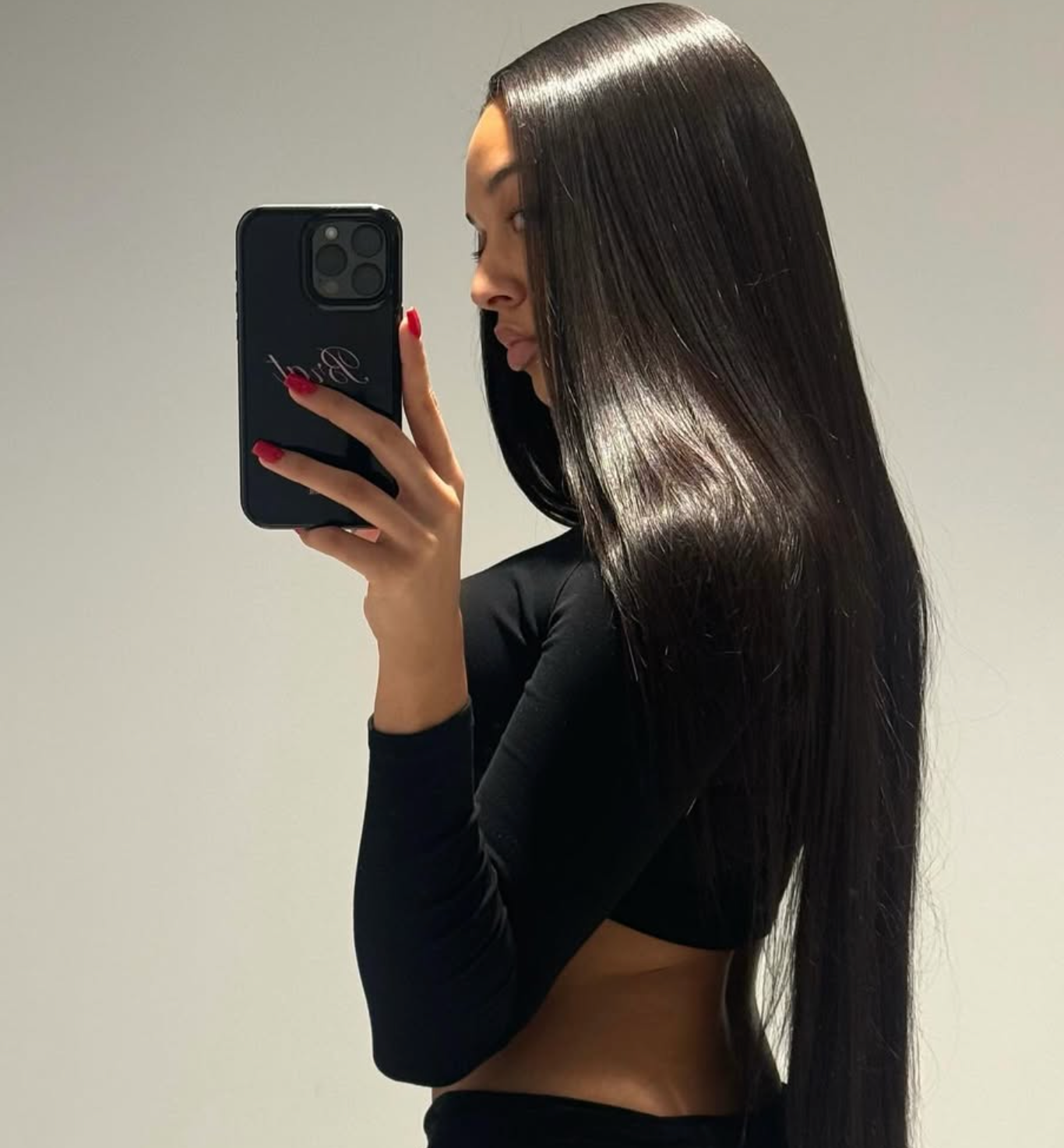 Styled phone with a Blunt Cases design held in hand