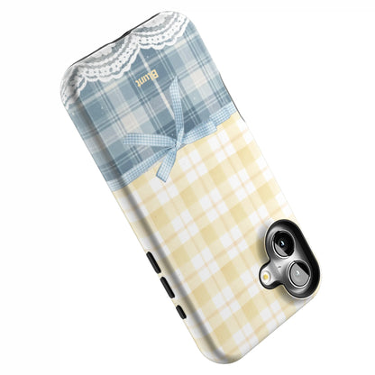 Blue-Lemonplaid-iphone-case-iPhone 16 Plus-4