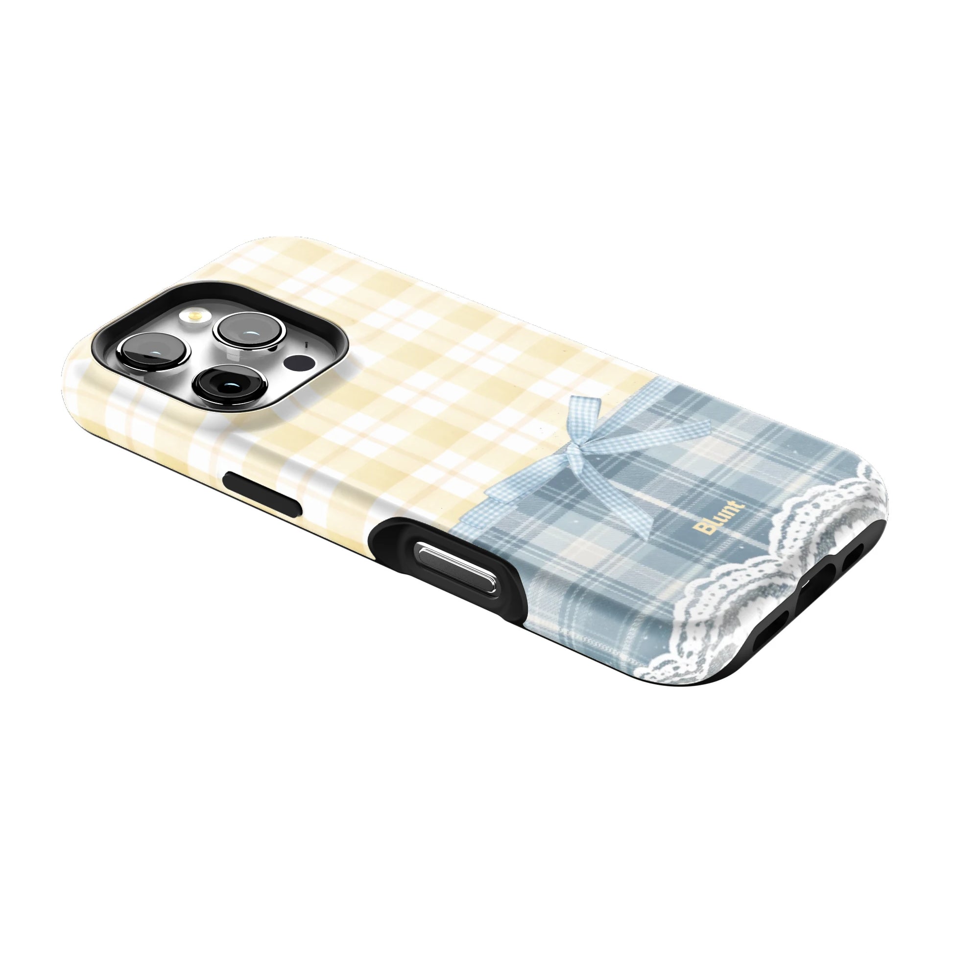 Blue-Lemonplaid-iphone-case-iPhone 16 Pro-2