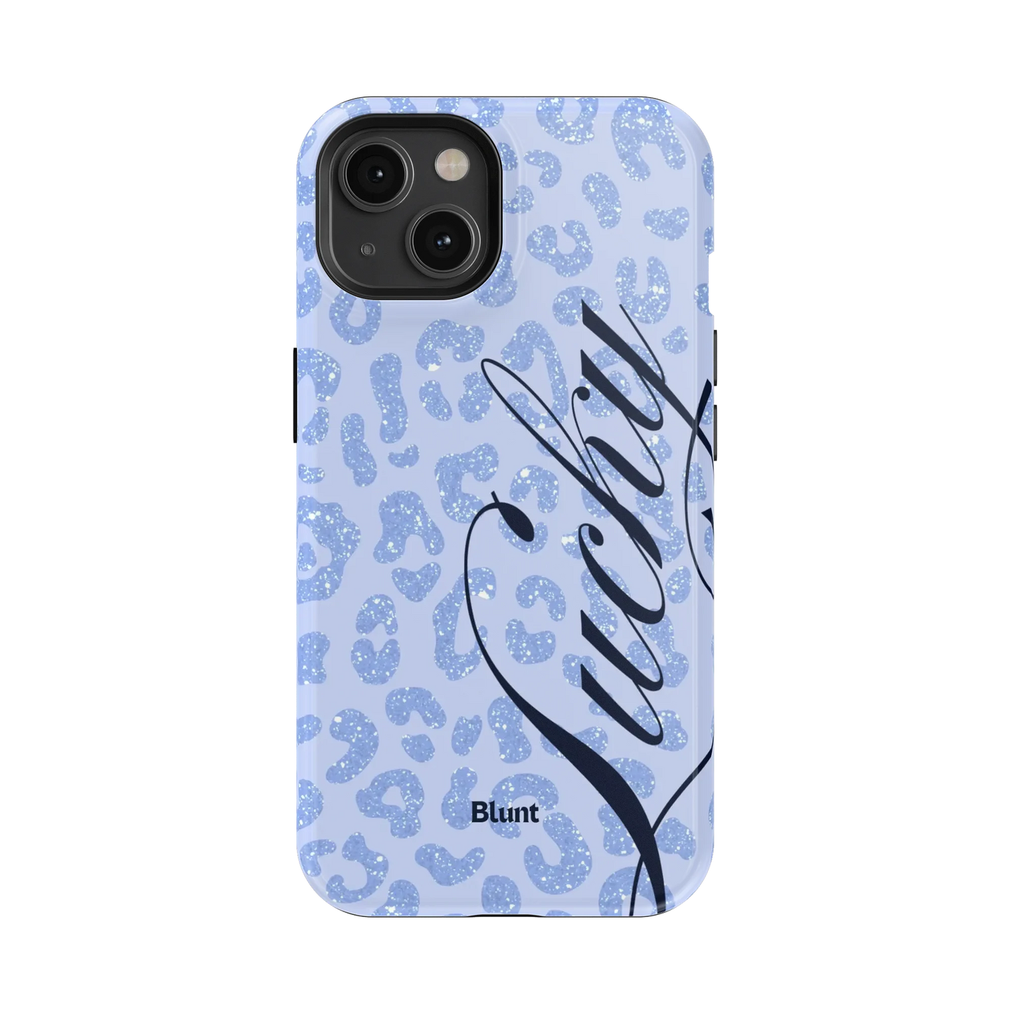 Blue Cheetah Lucky iPhone Case