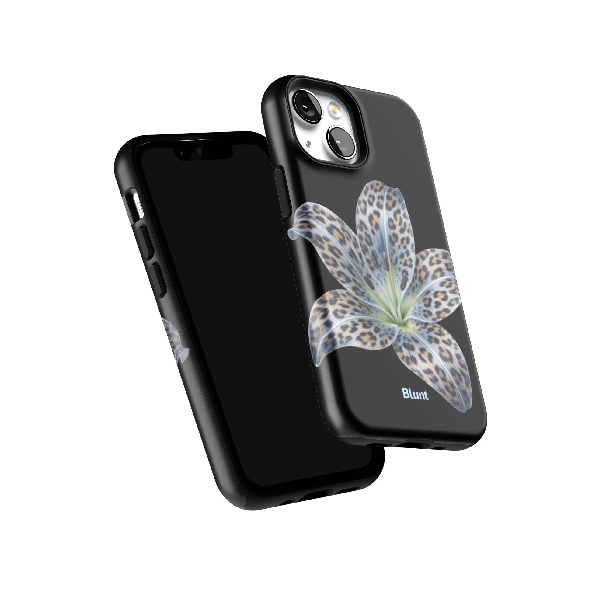 Blue-Leopard-Bloom-iphone-case-iPhone 13 Mini-5