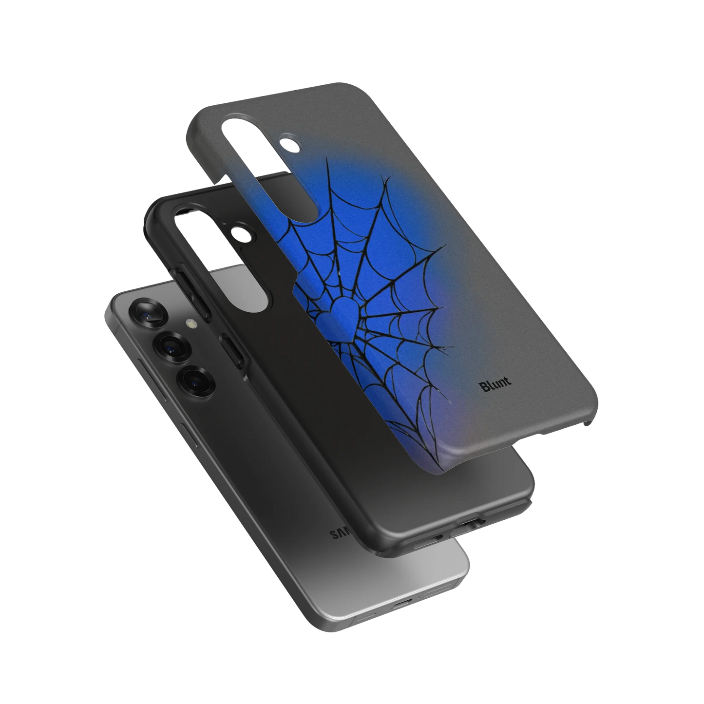 Grey Blue Web Samsung Case