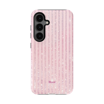 Pink Champagne Stripe Samsung Case