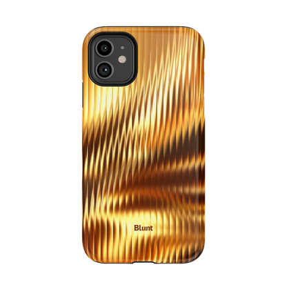 Golden Ripple iPhone Case