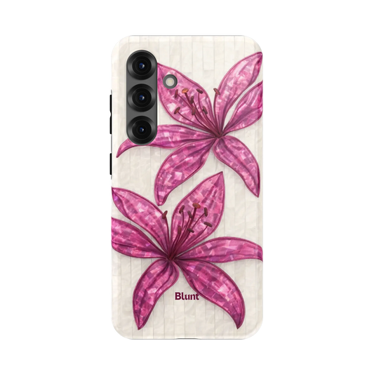 Purple-Floral-Luster-samsung-case-S25-1