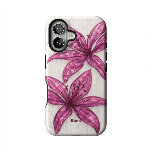 Purple-Floral-Luster-iphone-case-iPhone 16-1