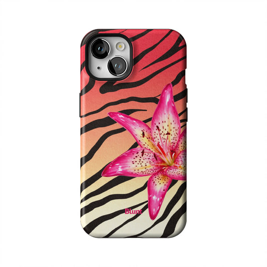 Striped-Lilly-iphone-case-iPhone 13-1