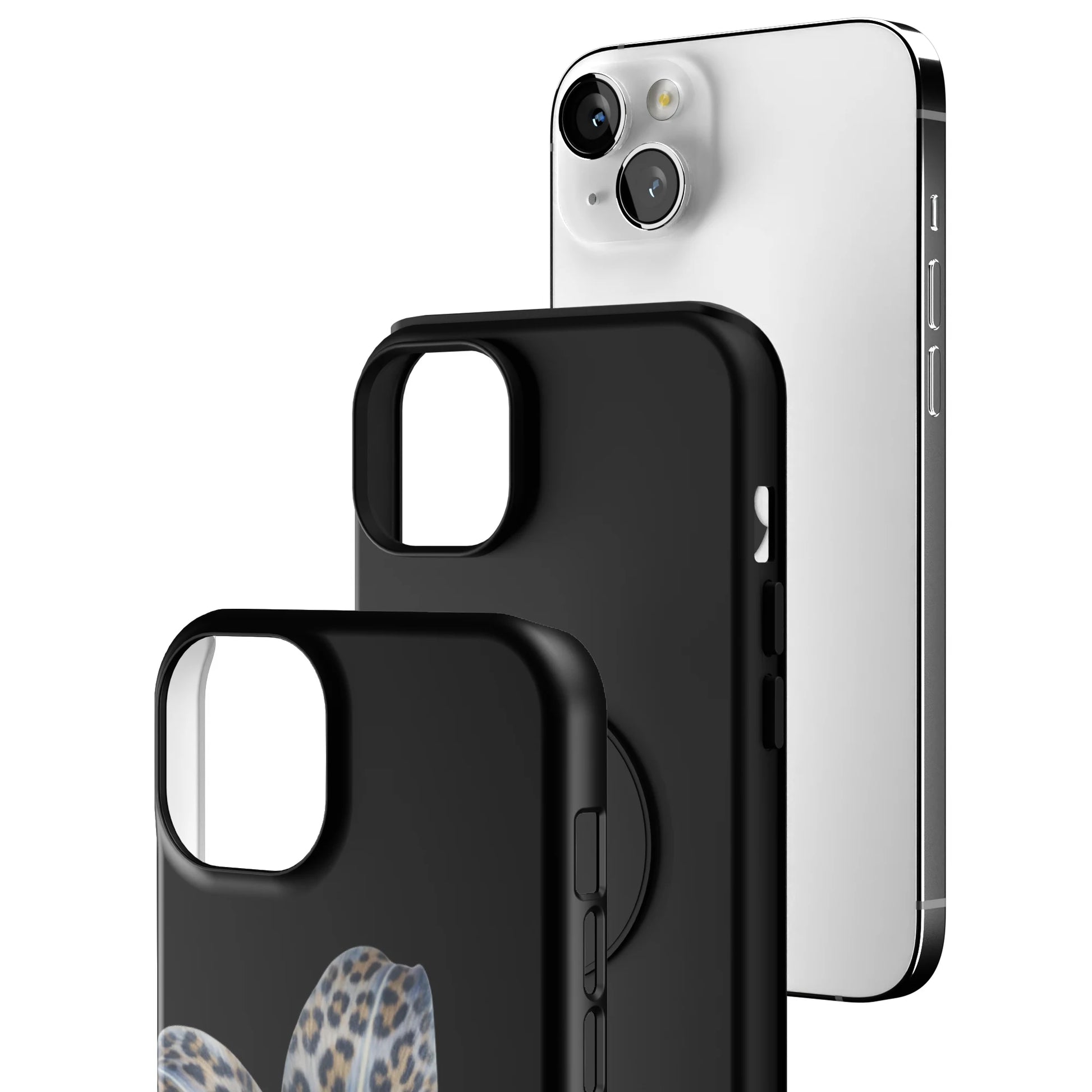 Blue-Leopard-Bloom-iphone-case-iPhone 14 Plus-3