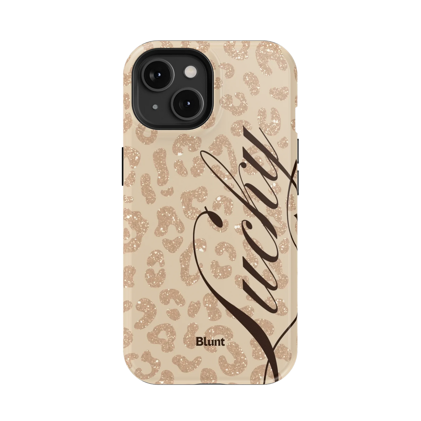 Cream Cheetah Lucky iPhone Case