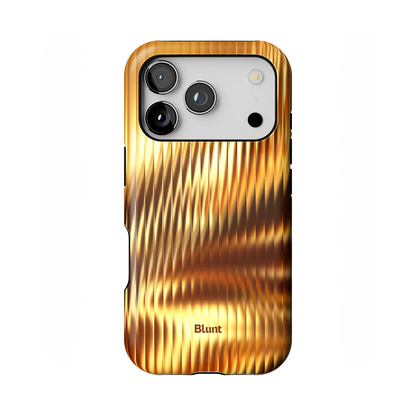 Golden Ripple iPhone Case