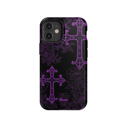 Purple Cross iPhone Case