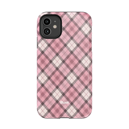 Pink Plaid iPhone Case