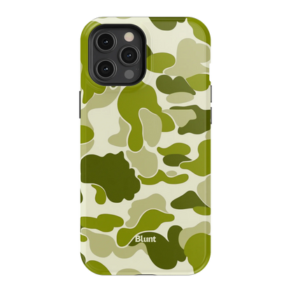 Lime Camo iPhone Case