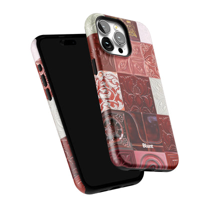 Checkered-Rouge-iphone-case-iPhone 15 Pro Max-5