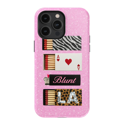 Baby Pink Match iPhone Case