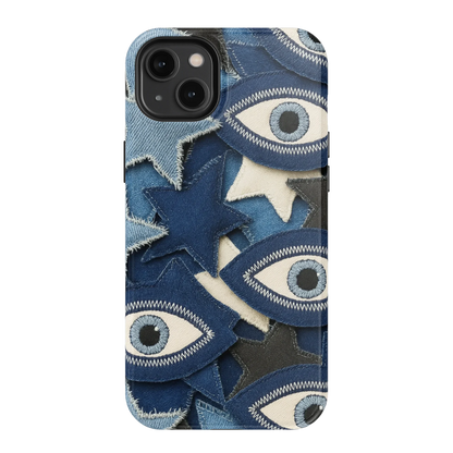 Evil Eye Denim iPhone Case