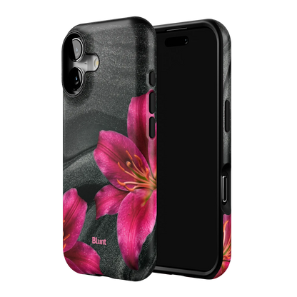 Midnight Petals iPhone Case