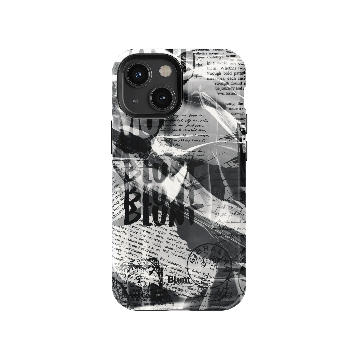 Black Love Letter iPhone Case