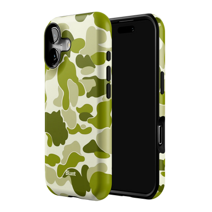 Lime Camo iPhone Case