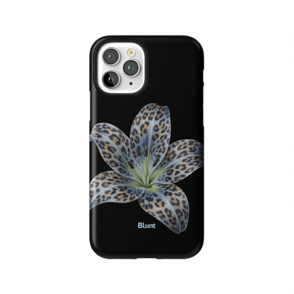 Blue-Leopard-Bloom-iphone-case-iPhone 11 Pro-1