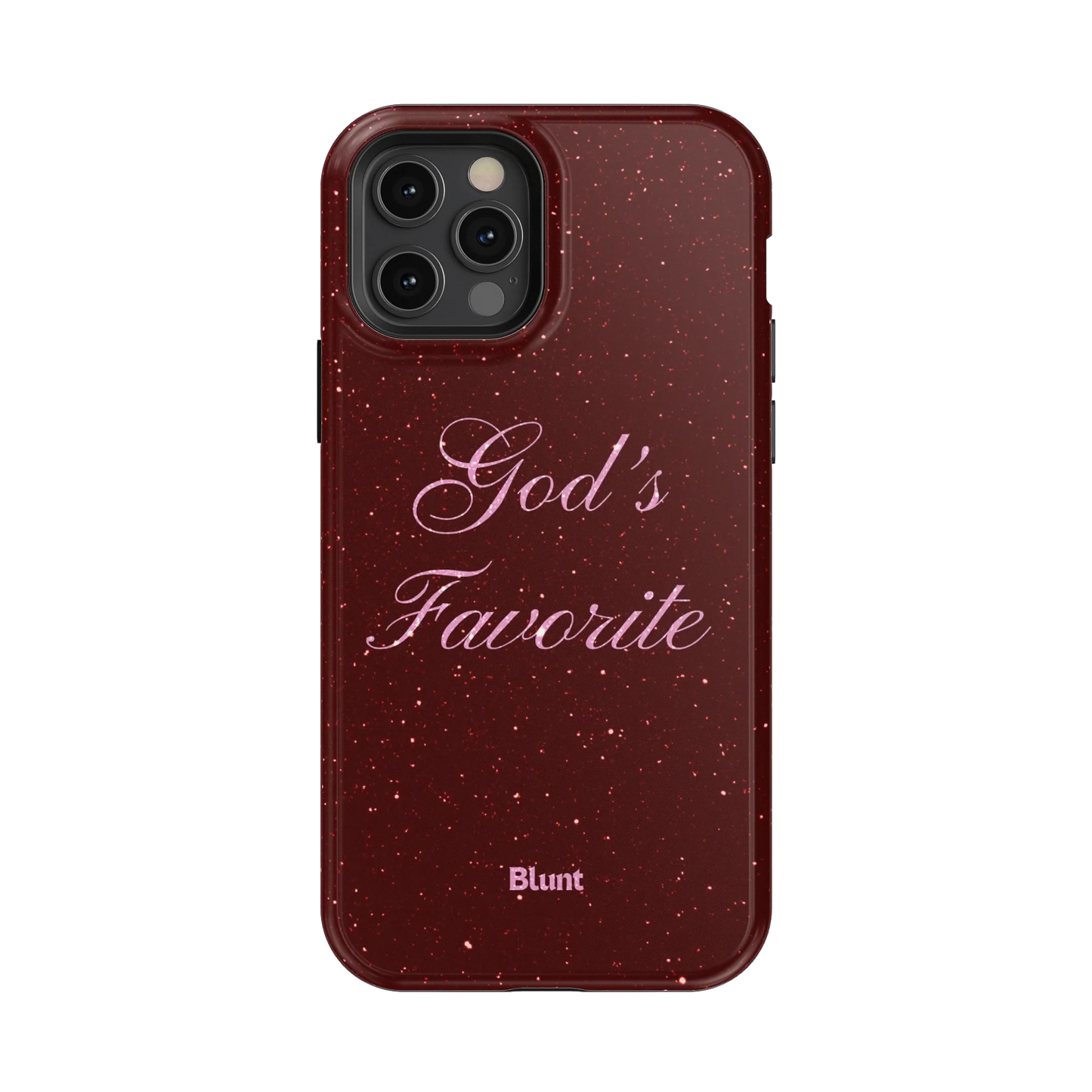 Gods Favorite Burgundy iPhone Case