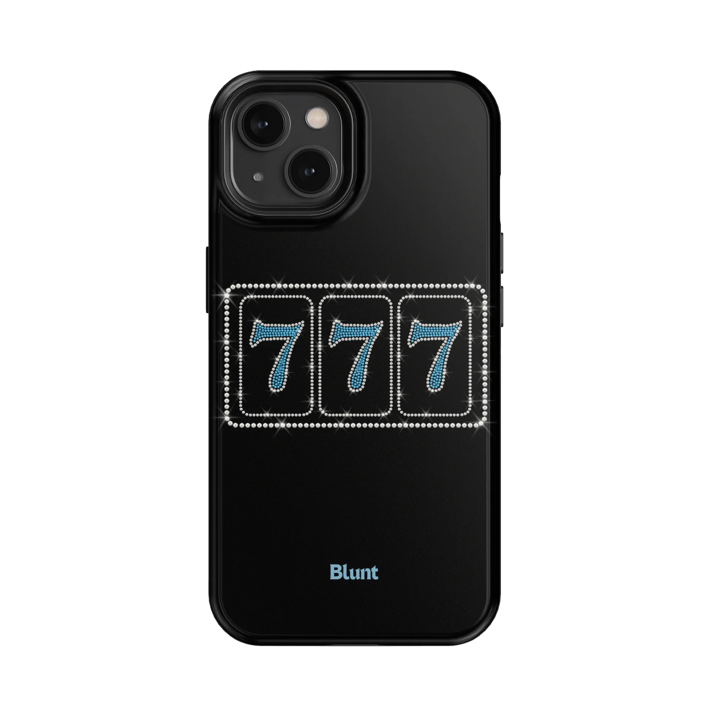 Blue Lucky 777 iPhone Case