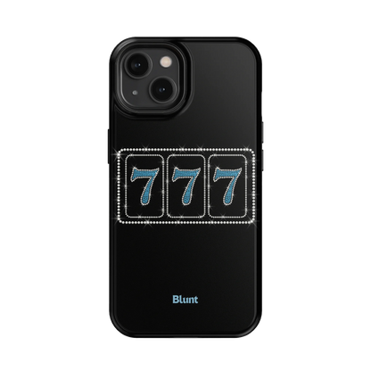 Blue Lucky 777 iPhone Case
