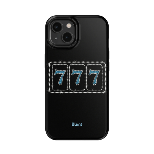 Blue Lucky 777 iPhone Case