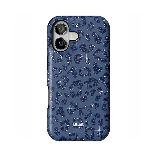 Blue Cheetah Print iPhone Case