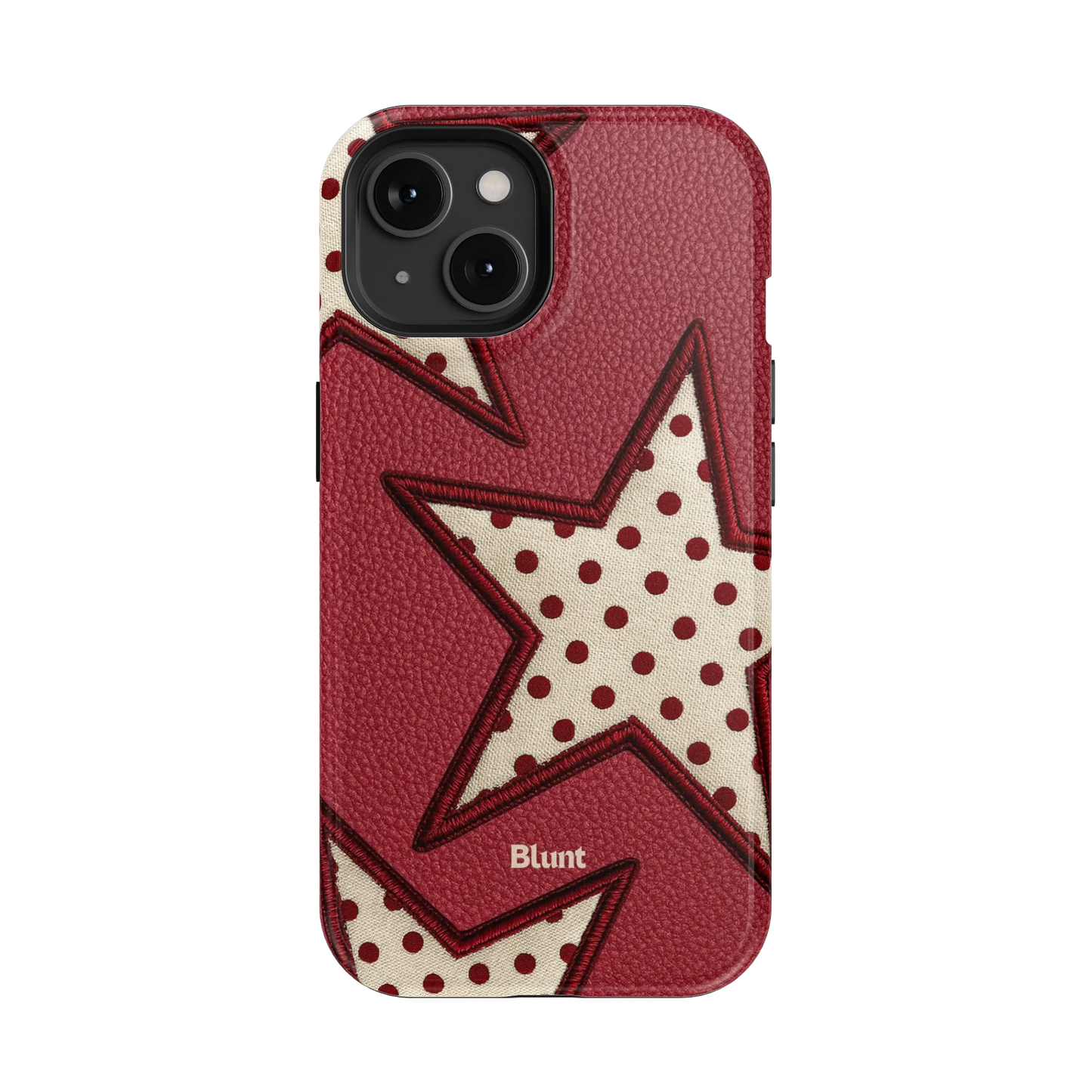 Cherry Polka Star iPhone Case