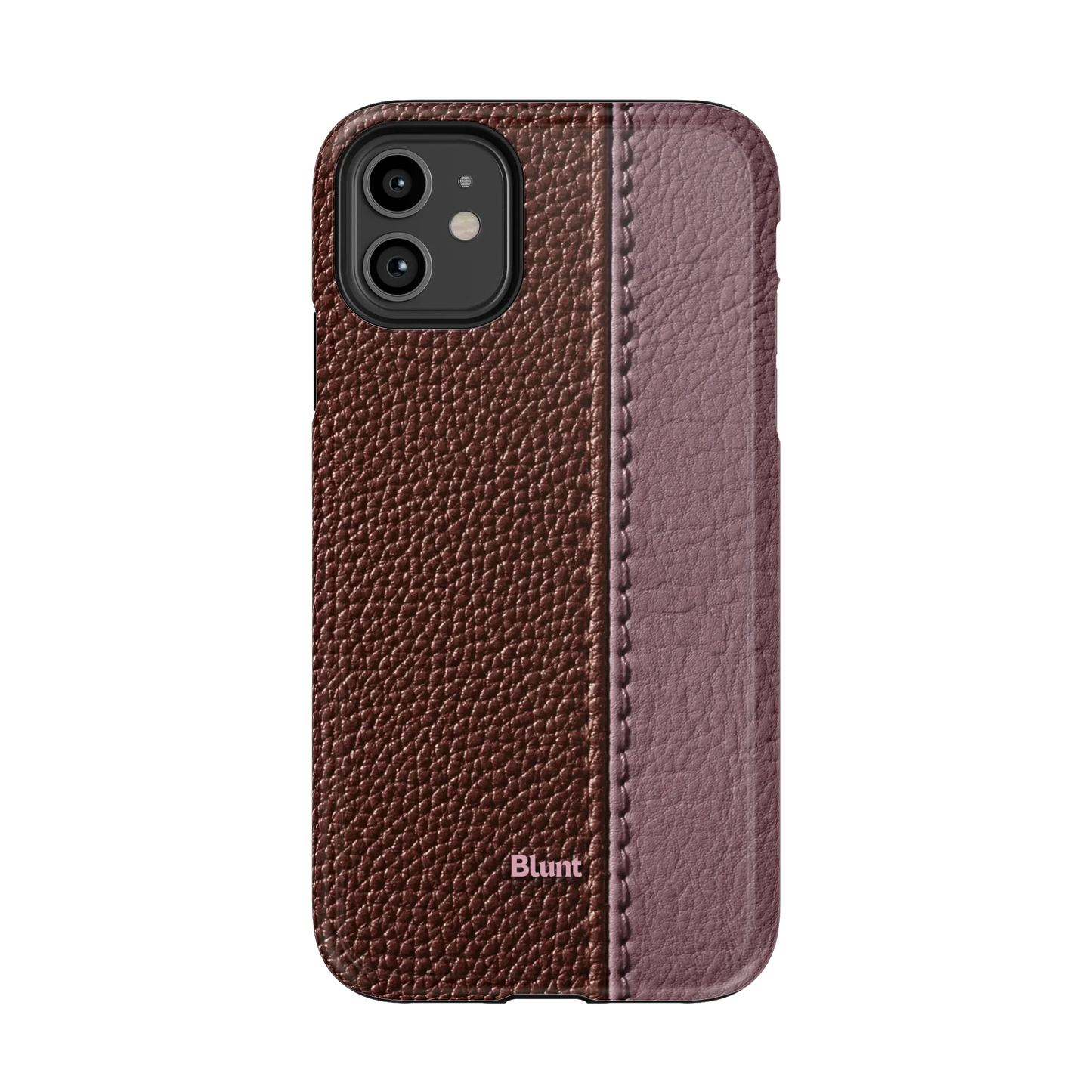 Maroon Grain iPhone Case