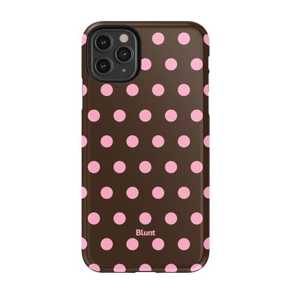 Chocolate Polka iPhone Case