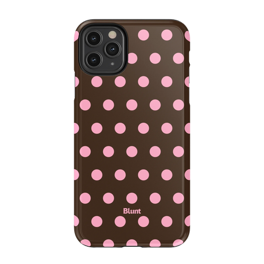 Chocolate Polka iPhone Case