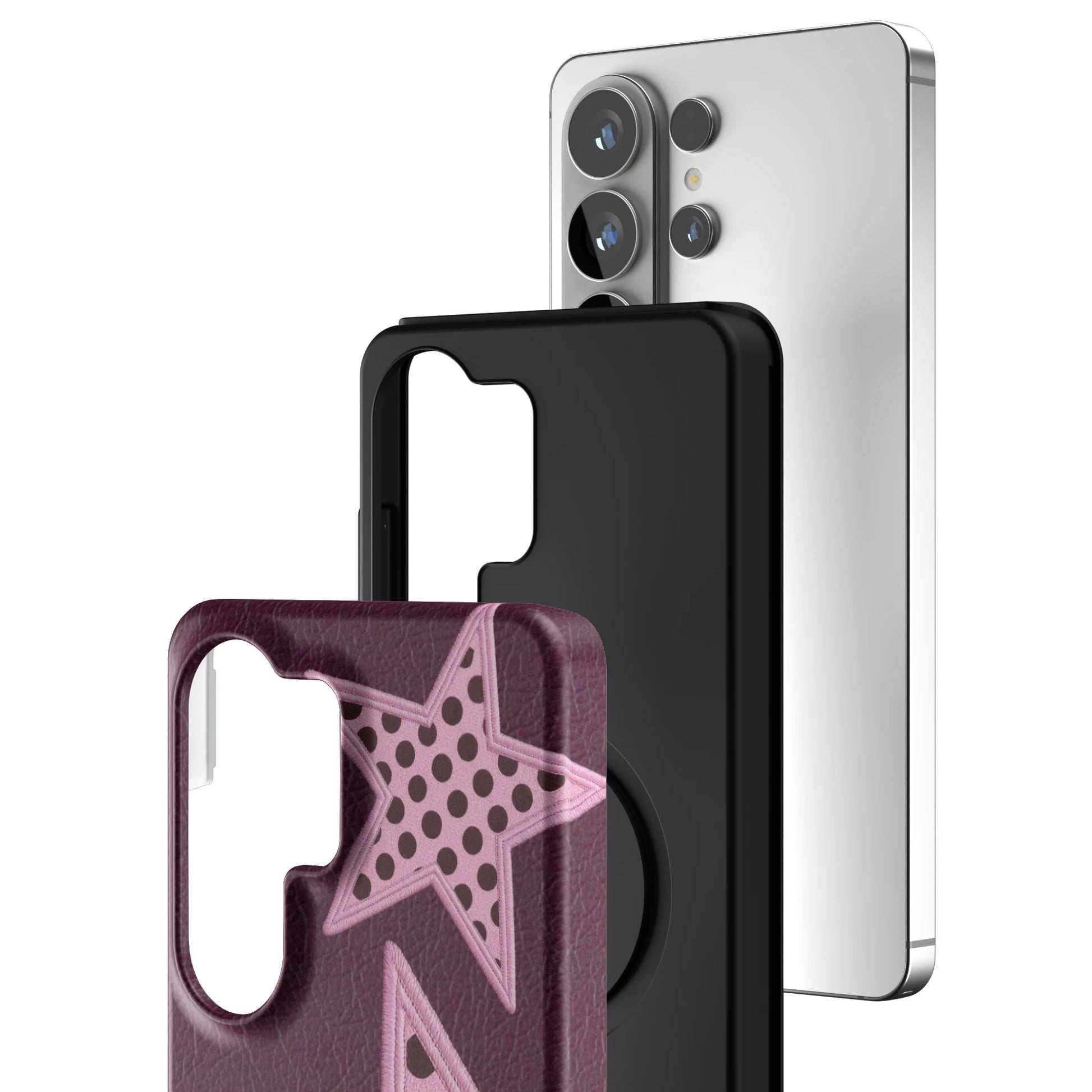 Plum-Polka-Star-samsung-case-Galaxy S26 Ultra-3