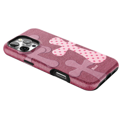 Pink-Polka-Patch-iphone-case-iPhone 16 Pro Max-2