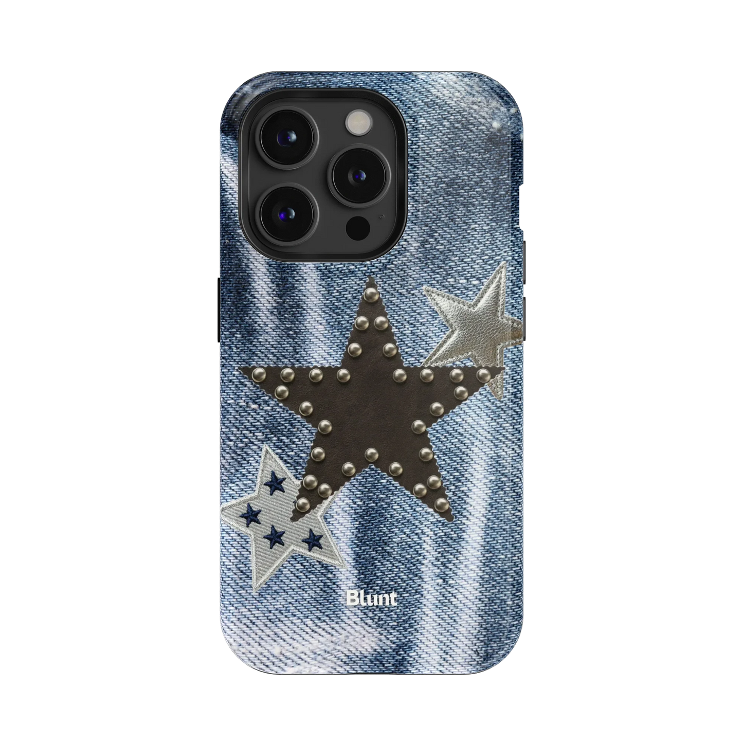Denim Starstud iPhone Case
