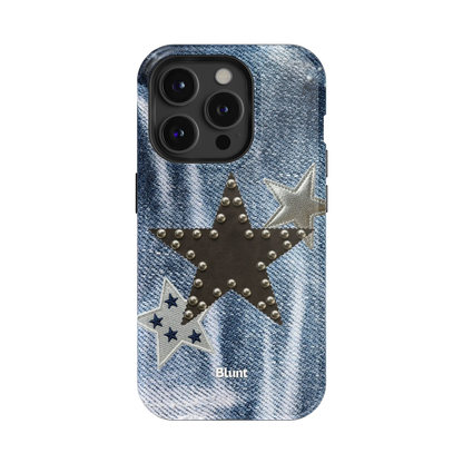 Denim Starstud iPhone Case