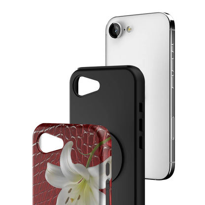 Crimson-Lily-iphone-case-iPhone 17 E-3