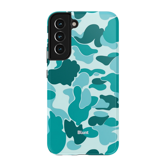 Aqua Camo Samsung Case