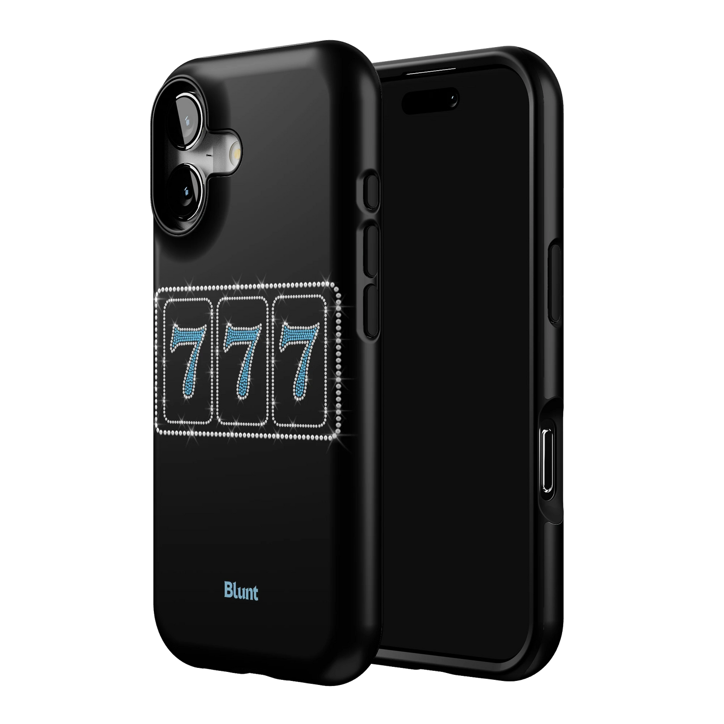 Blue Lucky 777 iPhone Case