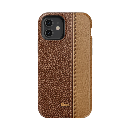 Two-Tone Walnut iPhone Case