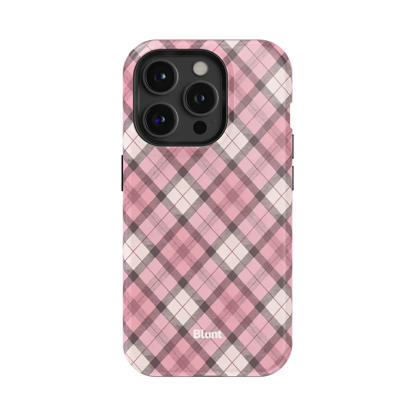 Pink Plaid iPhone Case