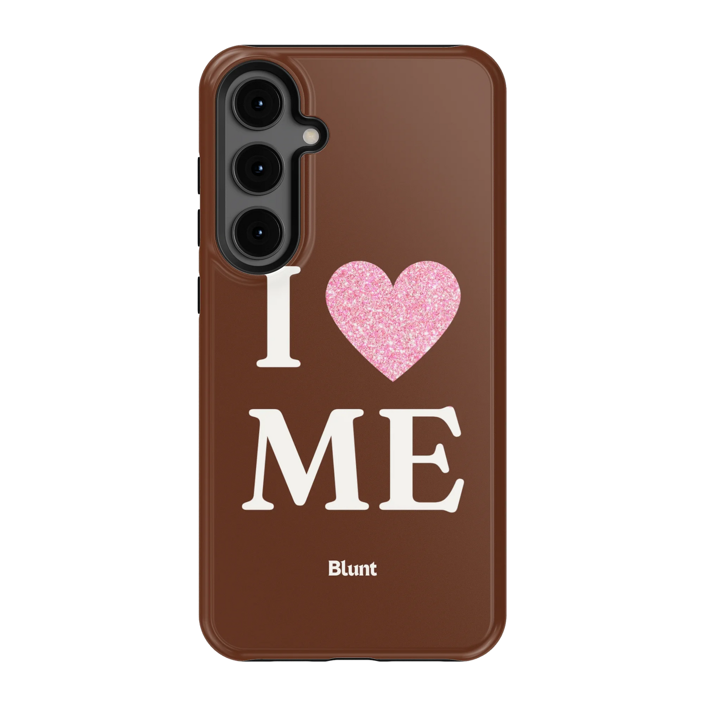 Brown I Love Me Samsung Case
