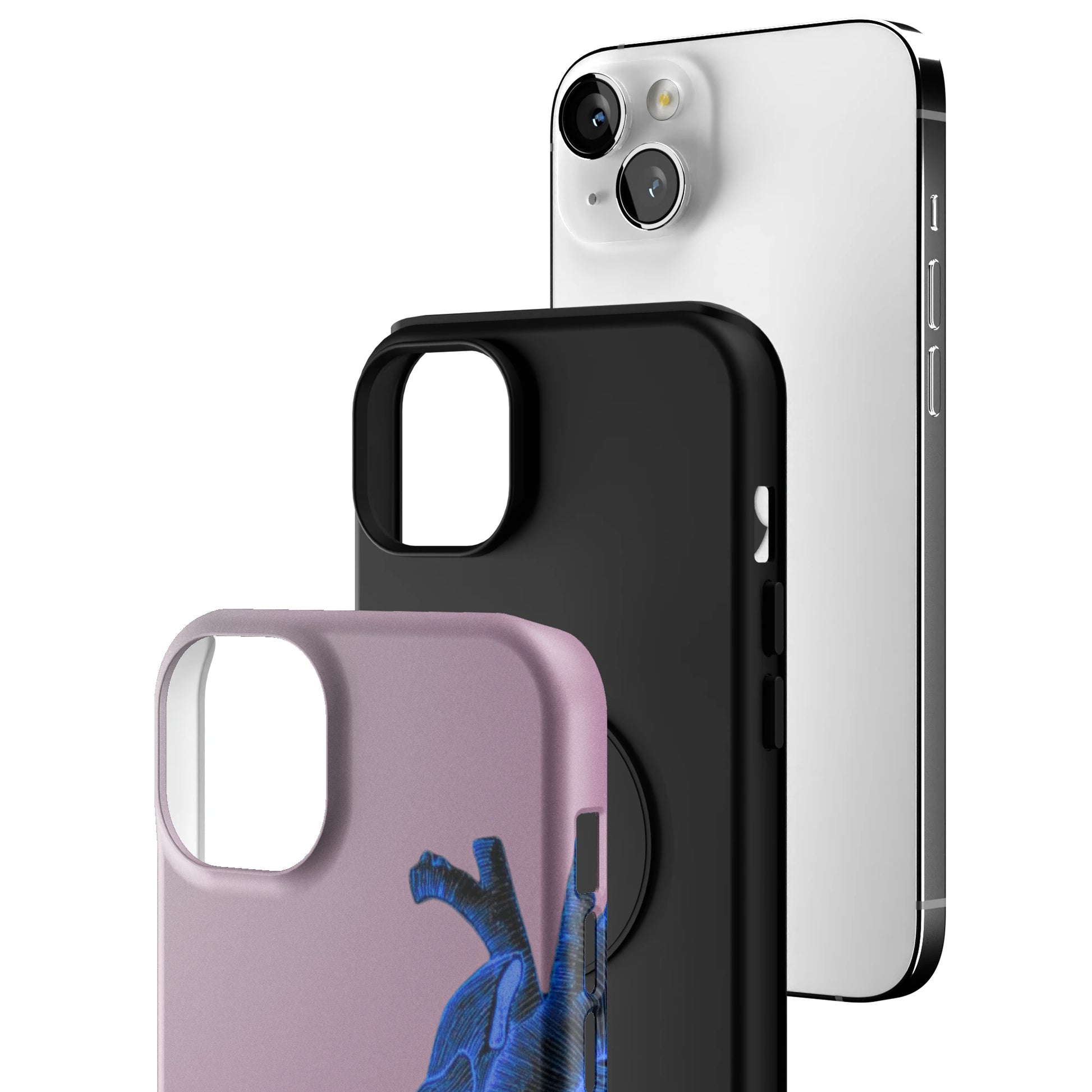 Anatomy Heart Blue iPhone Case gallery - Iphone_14_Mini_Air_Plus_3