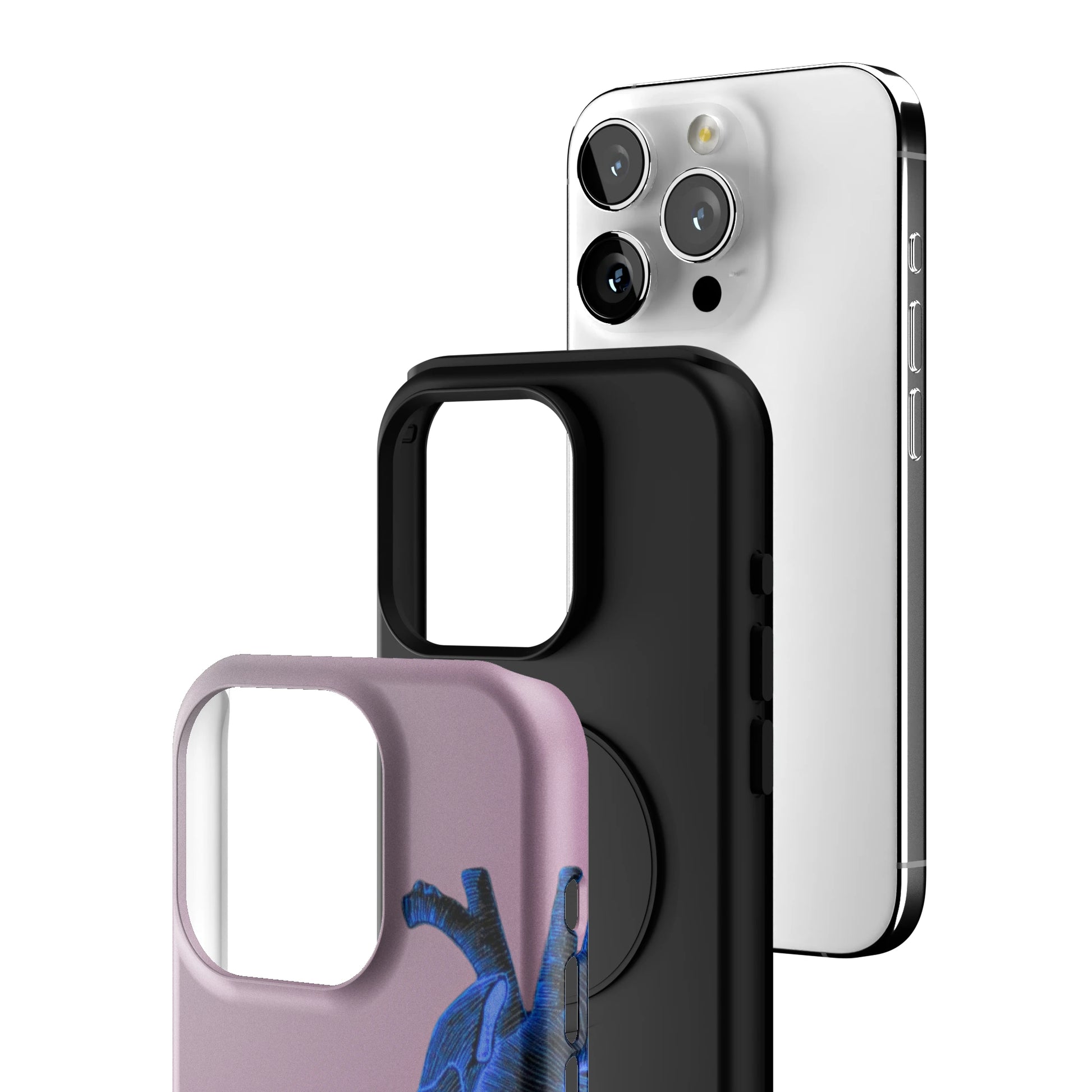 Anatomy Heart Blue iPhone Case gallery - Iphone_15_Pro_3