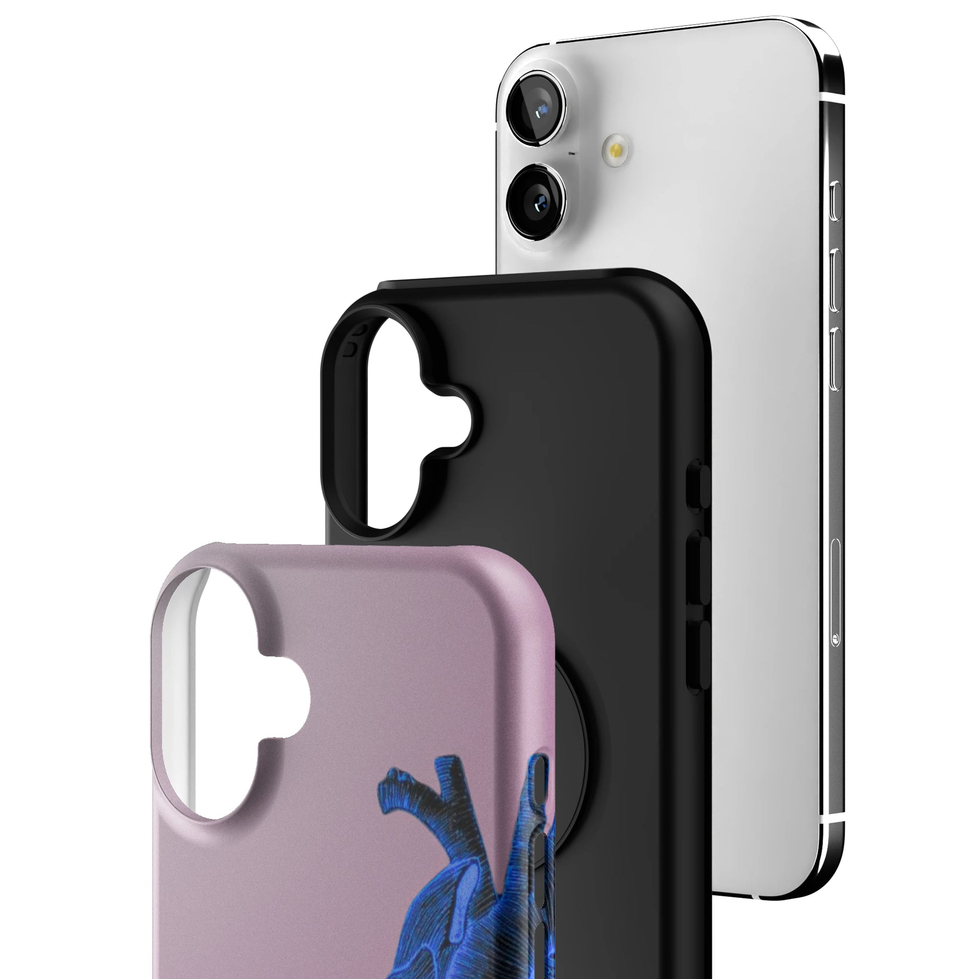Anatomy Heart Blue iPhone Case gallery - Iphone_16_Mini_Air_Plus_3