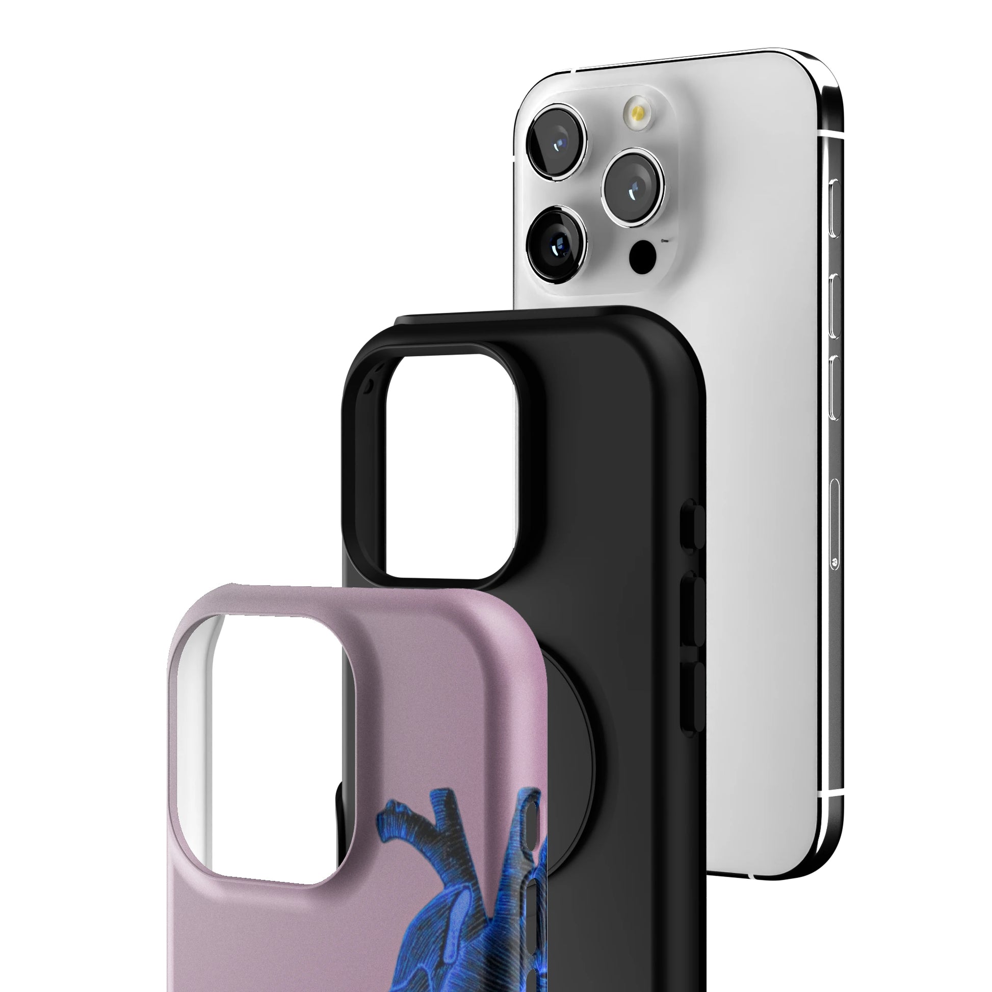 Anatomy Heart Blue iPhone Case gallery - Iphone_16_Pro_3