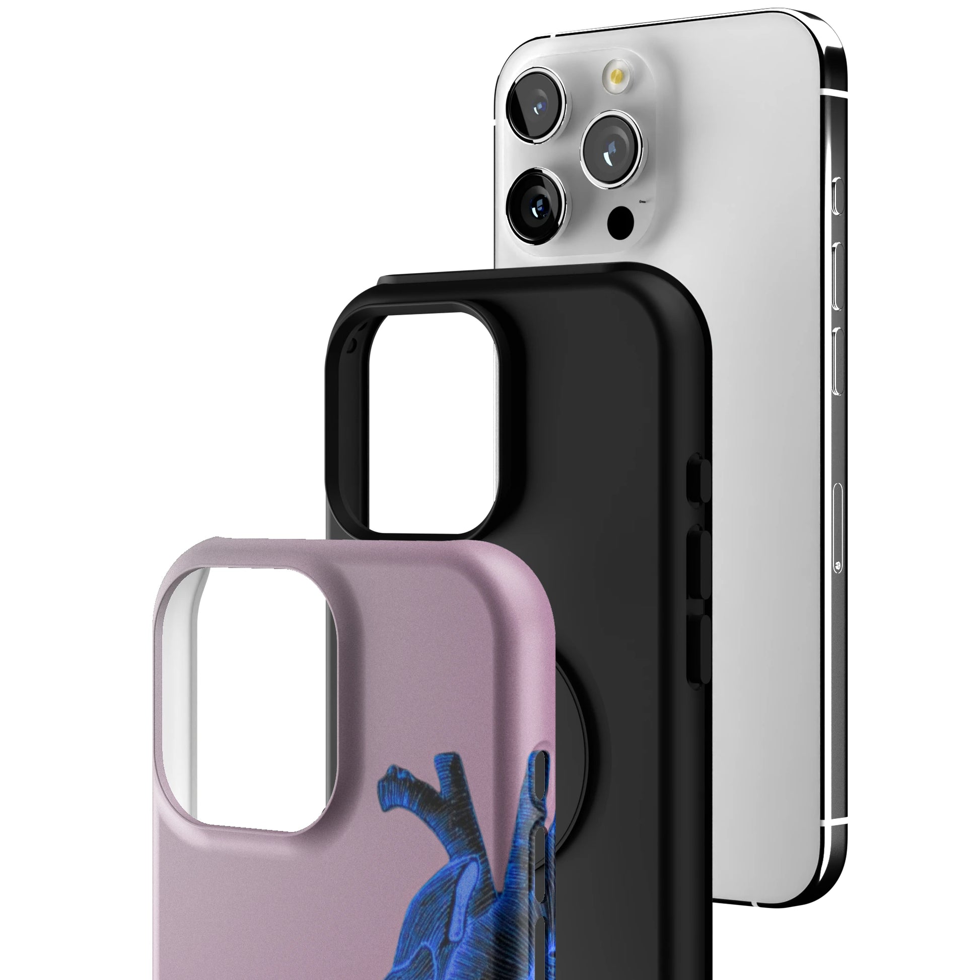 Anatomy Heart Blue iPhone Case gallery - Iphone_16_Pro_Max_3